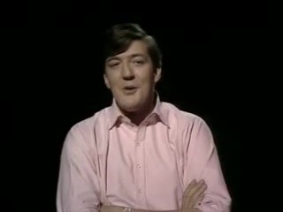 a bit of fry laurie / the fry and laurie show. gorgeous stephen fry